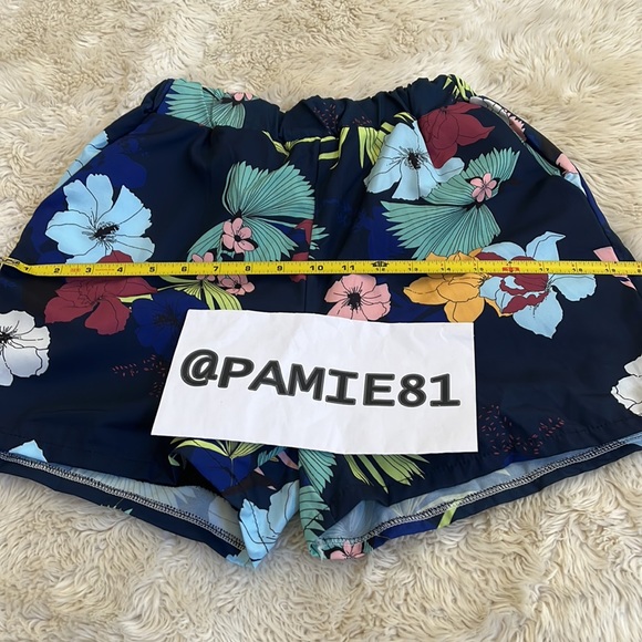 NO LABEL Women’s Blue Floral Blazer & Shorts Set Size S/M EUC - Picture 13 of 17